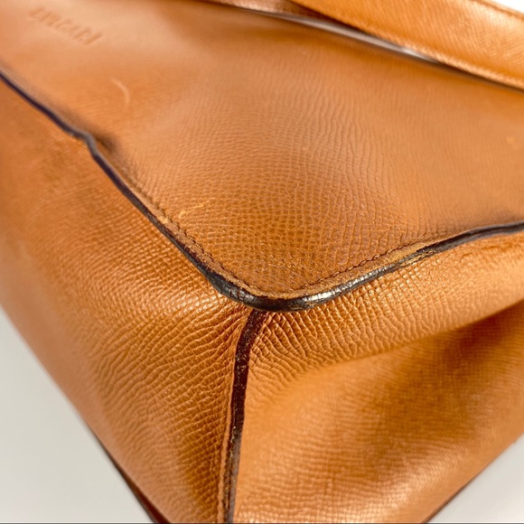 Authentic Vintage Bvlgari XLarge Leather Tote - Picture 9 of 16